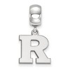 Black Bow Jewelry Sterling Silver Rutgers Scarlet Knights NCAA Bead Charm - 2 of 4