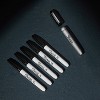 Sharpie 5ct Permanent Markers Fine Tip Stainless Steel Case Black Ink: Art & Office Supplies, Fine Point, Ages 3+ - 3 of 4