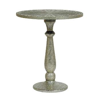Desmet Boho Glam Iron Accent Table Silver - Christopher Knight Home