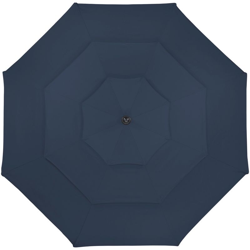 Northlight 9.75ft Outdoor Patio Market Umbrella with Hand Crank and Tilt, Navy Blue, 3 of 7