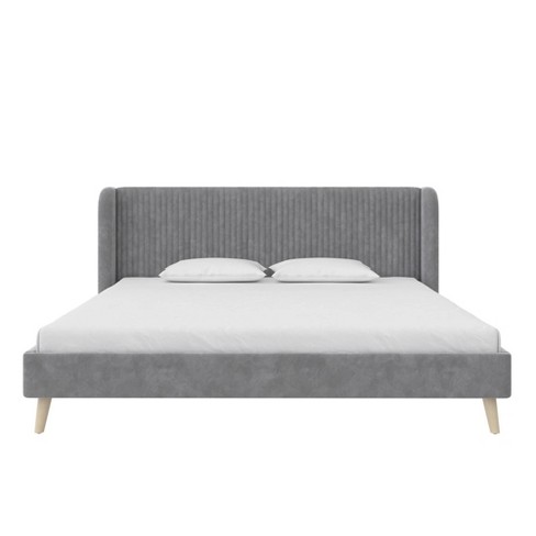 Light grey best sale winged bed