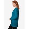 Woman Within Plus Size Perfect Long-Sleeve Crewneck Tunic - 4 of 4