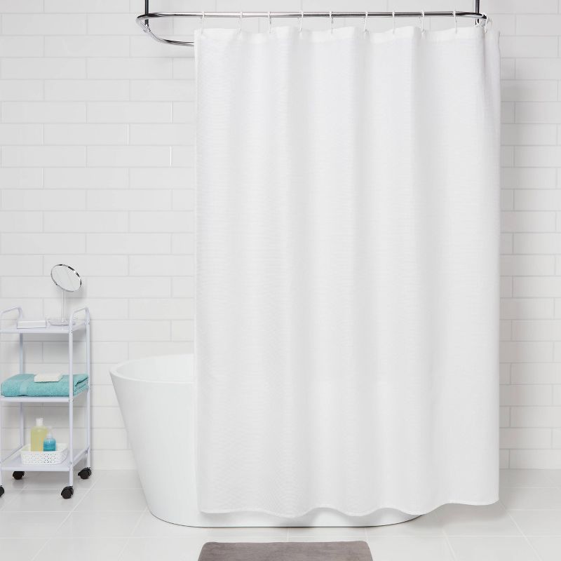 Waffle Weave Shower Curtain White - Room Essentials&#8482;, 2 of 5
