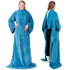 PAVILIA Fleece Wearable Blanket with Sleeves, Warm Cozy Soft Functional Lightweight Sleeved Throw Adults Men Women - 2 of 4