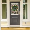 Unique Bargains Forth of July Colorful Hydrangea Flower Wreaths for Front Door Wall Decor - 4 of 4