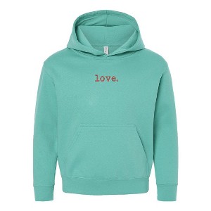 The Juniper Shop Embroidered Love Typewriter Youth Graphic Hoodie - 1 of 3