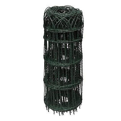 vidaXL Garden Border Fence Powder-coated Iron 82'x2.1'