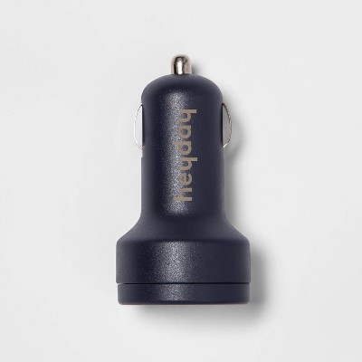 Dual Port 25W Car Charger - heyday&#8482; Dusk Blue