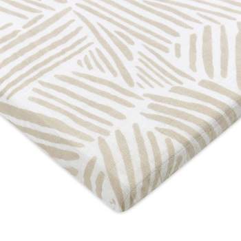 Babyletto Oat Stripe Muslin All-Stages Bassinet Sheet
