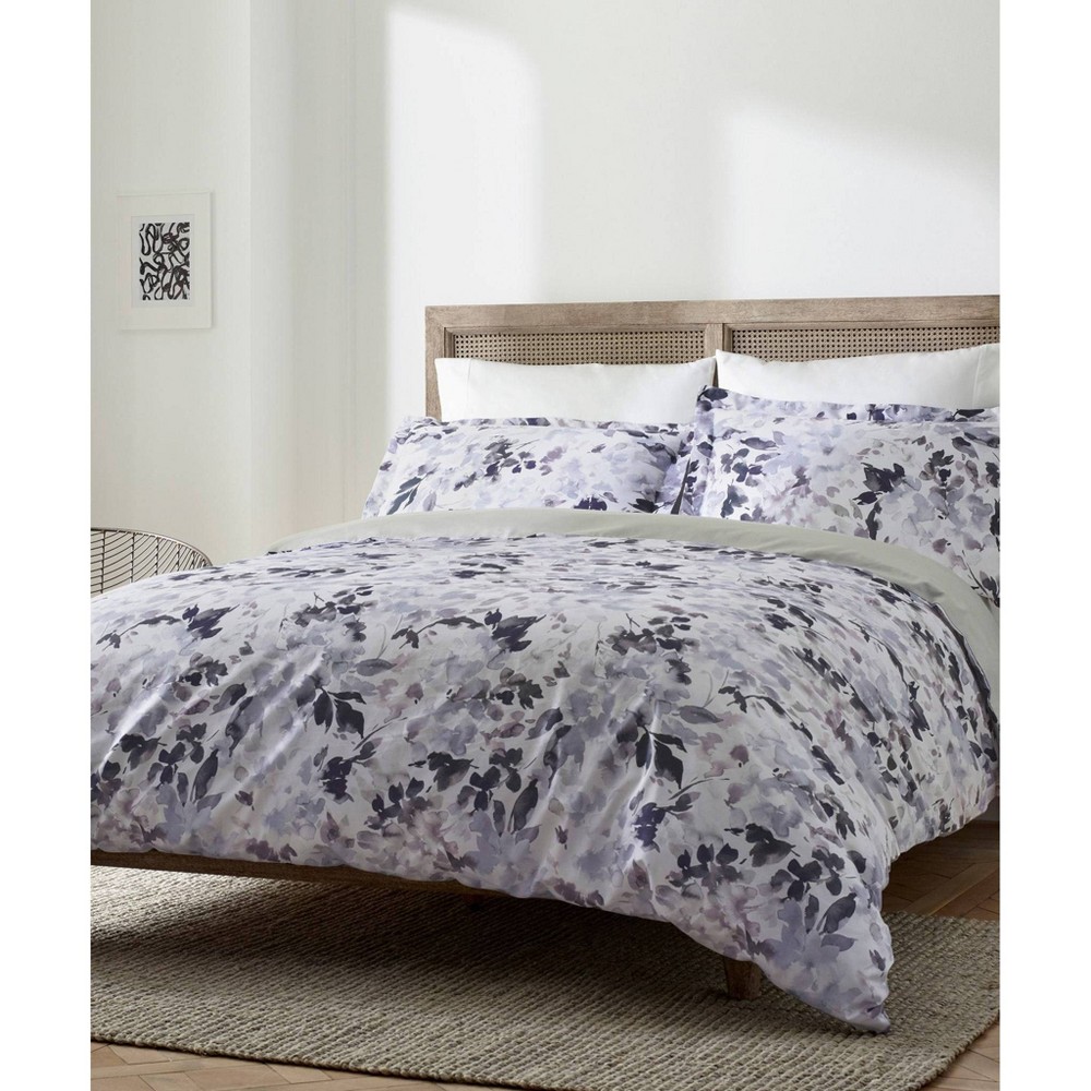 Photos - Bed Linen Blue Loom 3pc King Juniper Duvet Set Lilac