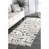 Nuloom Maisha Abstract 2x8 Runner Shag Rug for Living Room Bedroom Dining Room Nursery Entryway Hallway, Beige - 2 of 4