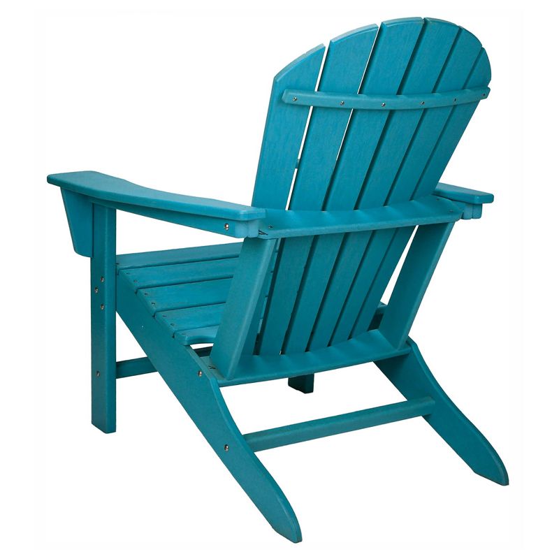 Leisure Classics UV Protected HDPE Indoor and Outdoor Adirondack Plastic Lounge Patio Porch Deck Beach Chair for Kids and Adults, Turquoise, 5 of 7