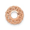 Black Bow Jewelry 14k Rose Gold Diamond-Cut Filigree Ball Chain Slide, 10mm (3/8 inch) - 3 of 4