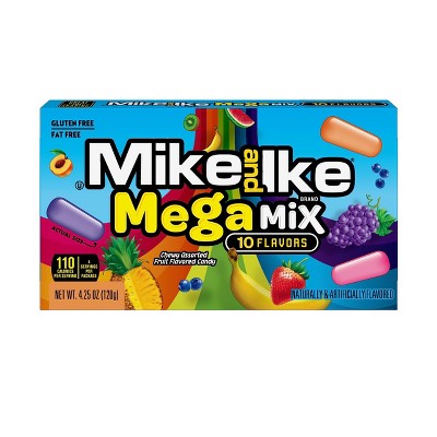 Mike and Ike Candy, Mega Mix - 4.25Oz Theater Box (Pack Of 12)