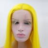 Unique Bargains Women's Long Straight Hair Lace Front Wigs with Wig Cap 24" 1PC - 4 of 4