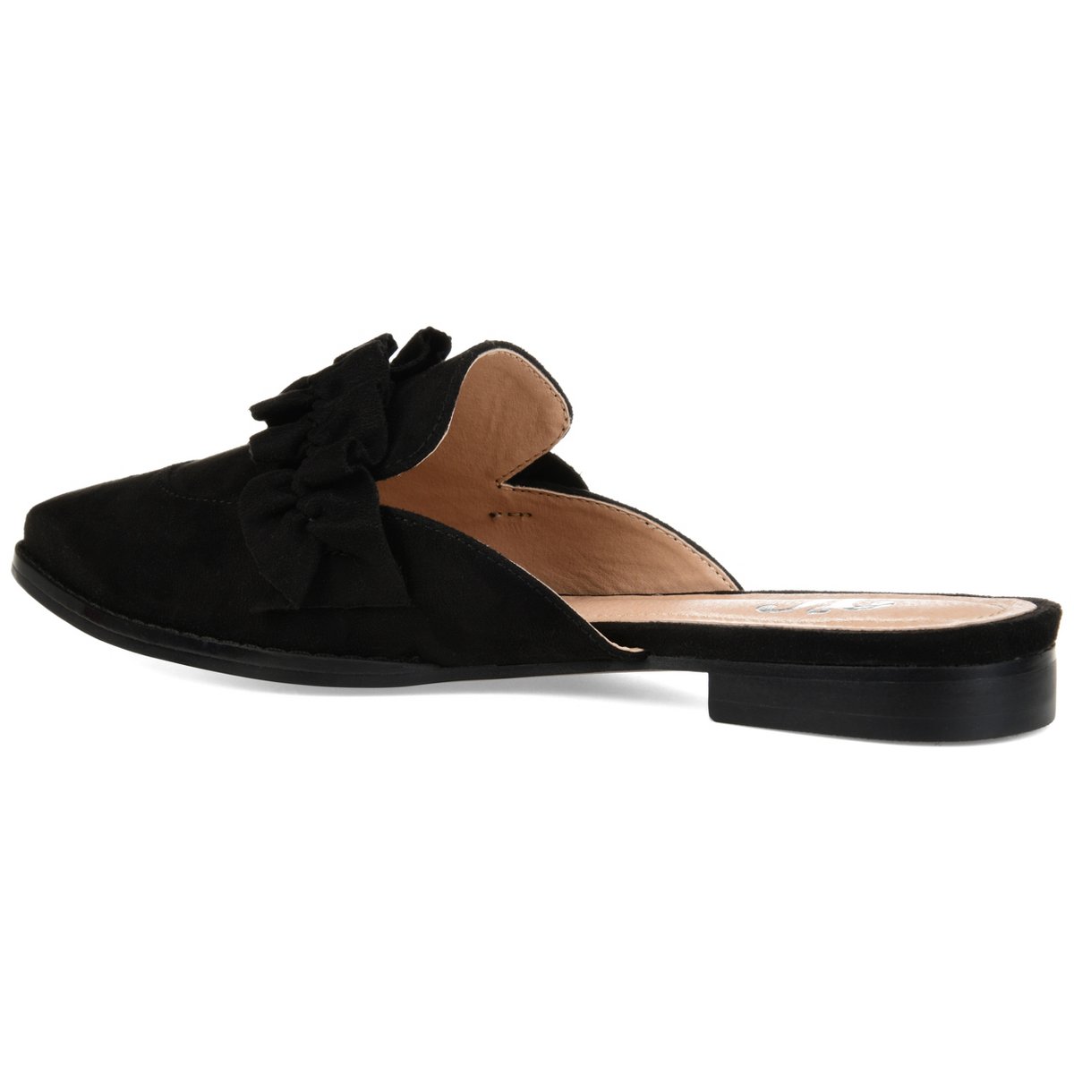 Женские сабо Journee Collection Women's Kessie Slip On Pointed Toe Mules Flats Black 8 — фото 7
