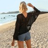 Women Swimsuit Crochet Cover Up Summer Swim Bathing Suit Swimwear Mesh Knit Tassel Pool Beach Vacation - 3 of 4