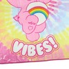 Care Bears Blanket Positive Vibes Cheer Bear Tie Dye Fleece Throw 45"X60" Multicolored - 3 of 4
