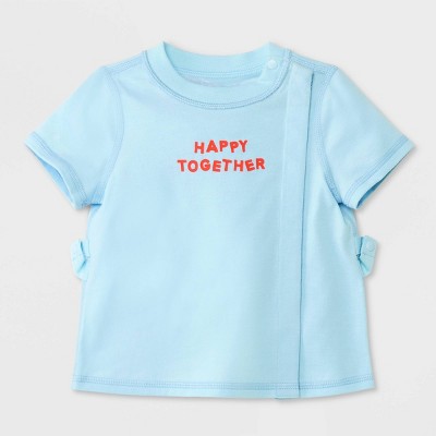 Image of Baby Adaptive T-Shirt - Cat & Jack™ Blue Newborn