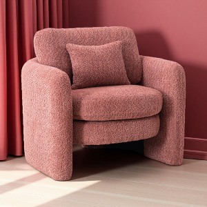 Rounded Corner Modern Chair with Ergonomic Design, Multifunctional - 1 of 1