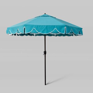 9' Sunbrella Casa Series Patio Umbrella with Auto Tilt - Bronze Pole - California Umbrella - 1 of 3