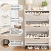 Shoe Storage Cabinet with 3 Flip Drawers - 2 of 4