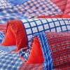 BAGOKIE Reversible 3 Piece Plaid Patchwork Comforter Bedding Set for All Season - 2 of 4