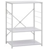 vidaXL Microwave Cabinet White 23.6"x15.6"x31.3" Engineered Wood - 2 of 4