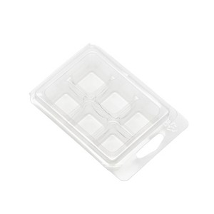 makesy recycled plastic cavity square clamshell - set of 100 - 1 of 4