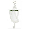 Unique Bargains Macrame Plant Hanger Woven Cotton Indoor Outdoor Decorative - 4 of 4