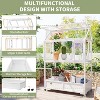 GDFStudio Tommy Garden Wood Portable Cold Frame with Openable Roof and Movable Wheels - 4 of 4