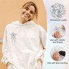 Unique Bargains Iron On Durable Clothing Star Rhinestone Patches 4 Pcs - 3 of 4