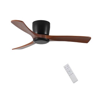 Duclsaty 42" Wood Ceiling Fan no light, 6-Speed Remote, Noiseless DC Motor, Reversible, for Bedroom/Living Room/Patio - 1 of 4