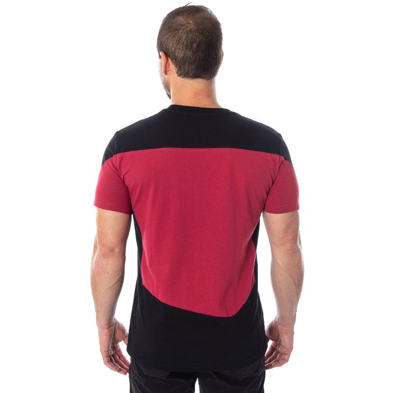 Star Trek Next Generation Men's Picard Uniform Costume Short Sleeve T-Shirt, 4 of 6