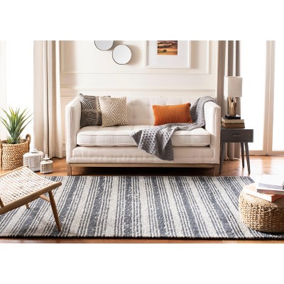 Marbella Grey and Chocolate 6' x 9' Hand Loomed Area Rug