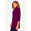 Jessica London Women's Plus Size Cotton Cashmere Turtleneck - 4 of 4
