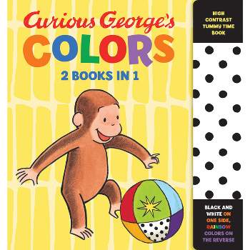 Curious George's Colors: High Contrast Tummy Time Book - (Curious Baby Curious George) by  H A Rey (Board Book)