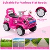 White 6V Kids Ride On ATV Car With Music LED Lights Toddler Electric Off Road Toy White - 3 of 4