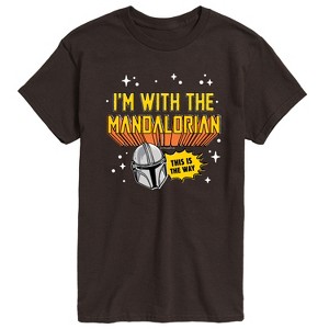 Men's - Star Wars - The Mandalorian Im With Mando Short Sleeve Graphic T-Shirt - 1 of 3