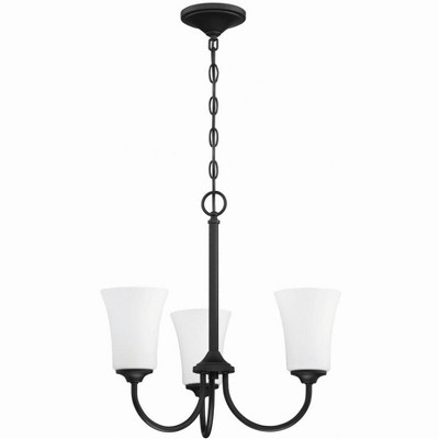 Craftmade Lighting Gwyneth 3 - Light Chandelier in  Flat Black