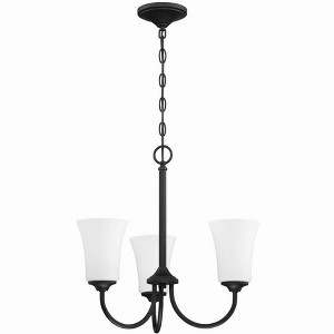 Craftmade Lighting Gwyneth 3 - Light Chandelier in  Flat Black - 1 of 2