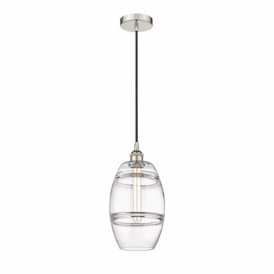 Vaz - 1 Light Cord Hung Mini Pendant In Industrial Style-9.88 Inches Tall and 8 Inches Wide