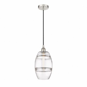 Vaz - 1 Light Cord Hung Mini Pendant In Industrial Style-9.88 Inches Tall and 8 Inches Wide - 1 of 1