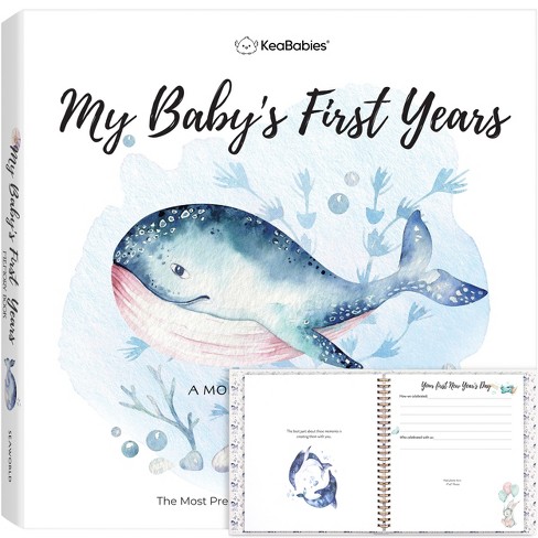 Keababies Craft Baby Memory Book First 5 Years Baby Books 90 Pages Keepsake Milestone Journal For Baby Girls Boys seaworld Target