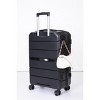 Wooakway Hardshell Suitcase Spinner Wheels PP Luggage Sets Lightweight Suitcase with TSA Lock,3-Piece Set - 4 of 4