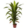 Nearly Natural 4-ft Dracaena Silk Plant (Real Touch) - image 2 of 2