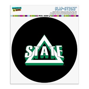 Delta State Secondary Logo  Automotive Car Window Locker Circle Bumper Sticker - 1 of 4