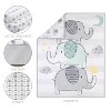 The Peanutshell 5-Piece Elephant Dreams Baby Crib Bedding Set for Boys and Girls with Extra Sheet, Quilt and Blanket - 2 of 4
