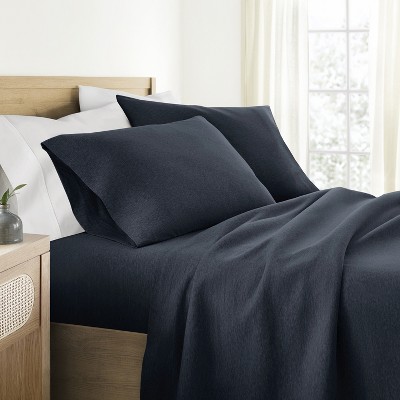 100% Cotton Jersey Sheets Set - King, Queen, Full, TwinXL, Twin - Soft, Breathable, Deep Pockets, Easy Care - 4 Pieces - Becky Cameron