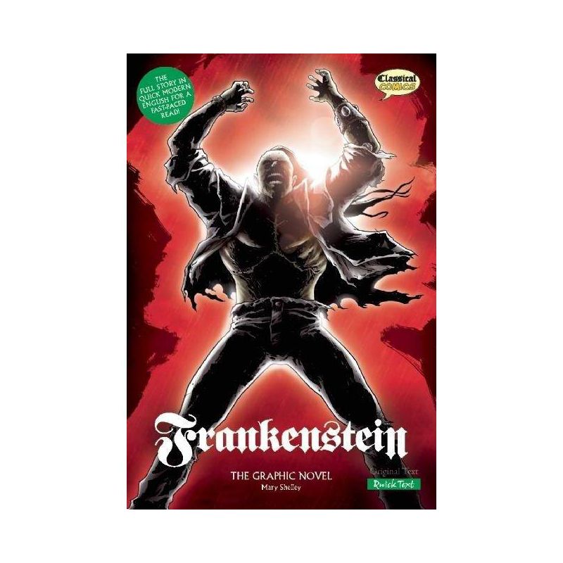 Frankenstein the Graphic Novel: Quick Text - (Classical Comics: Quick Text) by  Mary Shelley (Paperback), 1 of 2